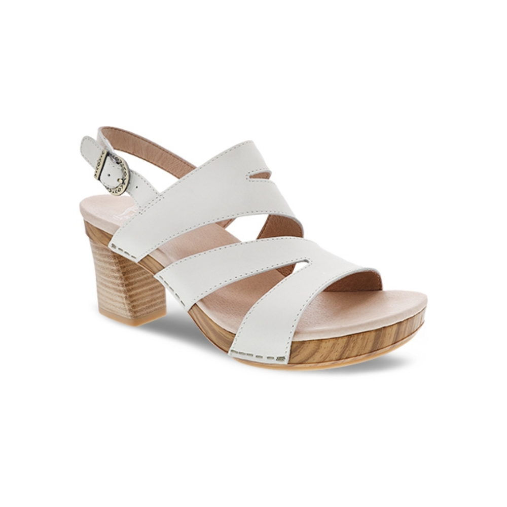 Dansko Ashlee Heeled Sandal size 36 white